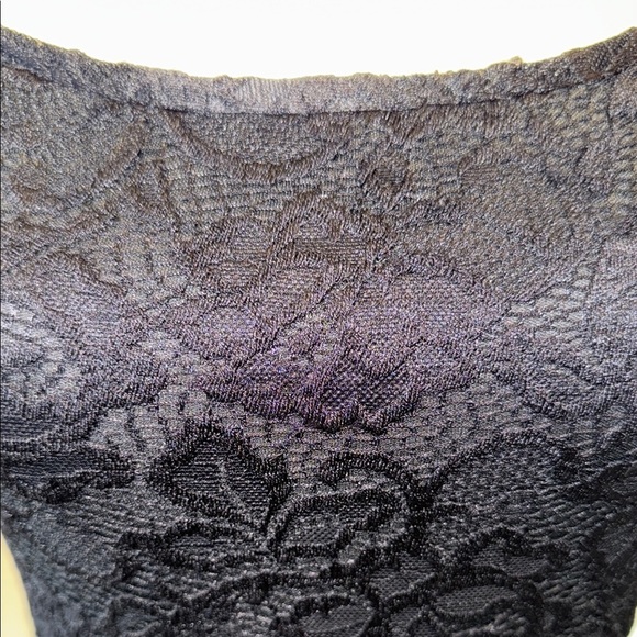 Streetwear Society Bodysuit Black Lace Fitted Sexy Feminine Long Sleeve Women's - Picture 4 of 16